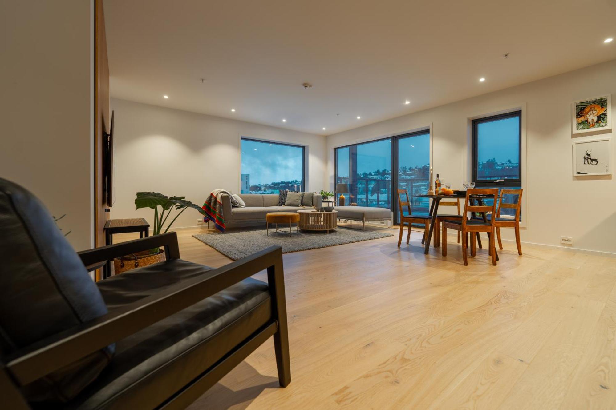 Northern Light Apartments - Nyholmen Luxury Penthouse B Tromsø Exterior foto